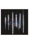 EMOS DCPC06 LED karácsonyi fényfüzér – 6x csöpögő jégcsap 25-30-40cm, 3,6 m, kül/beltéri, hideg fehér,  3,6 W, 230 V AC, IP44