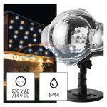   EMOS DCPN01 LED dekoráció projektor – csillagok, kültéri és beltéri, meleg/hideg fehér, 4 W, 230 V AC, IP44