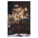   EMOS DCTW14 LED világító karácsonyfa gömbökkel, 120 cm, kültéri és beltéri, meleg fehér, időzítő,  3,6 W, 230 V AC, IP44