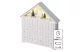 EMOS DCWW02 LED adventi naptár, fa, 35x33 cm, 2x AA, beltéri, meleg fehér, időzítő,  0,4 W, elem (2× AA), IP20 - 2