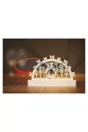 EMOS DCWW04 LED karácsonyi betlehem, fa, 14 cm, 3x AA, beltéri, meleg fehér, időzítő,  0,2 W, elem (3× AA), IP20
