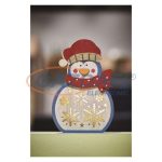   EMOS DCWW08 LED karácsonyi pingvin, fa, 30 cm, 2x AA, beltéri, meleg fehér, időzítő,  0,3 W, elem (2× AA), IP20