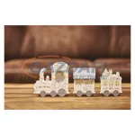   EMOS DCWW22 LED dekoráció, fa – vonat, 2x AA, 14 cm, beltéri, meleg fehér, időzítő,  0,2 W, elem (2× AA), IP20