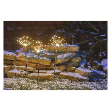 EMOS DCZW07 LED dekoráció – leszúrható világító fürtök, 65cm, kül/beltéri, meleg fehér, időzítő,  3,6 W, 230 V AC, IP44