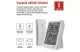 Emos E0558W Digitális hőmérő páratartalom-mérővel, vezeték nélküli érzékelővel, óra, dátum