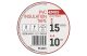 EMOS F61513 SZIGETELŐSZALAG PVC 15/10 PIROS 10db/csomag