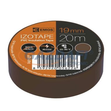 EMOS F61927 SZALAG PVC 19/20 BARNA