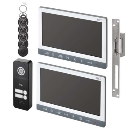   Emos H3017.3 Videó kaputelefon szett beltéri egység, ajtózár (H3017+2xH3015+D1139)