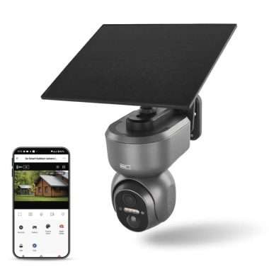 Emos H4058 #GOSMART 4G/LTE kültéri forgatható kamera IP-6000 OWL, szürke