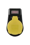 EMOS P00292 kapcsolós dugalj, 1× 2P+PE, IP44, fekete