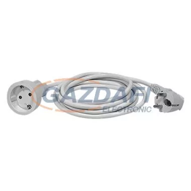 EMOS P0123R Hosszabbító 3 m / 1 aljzat / fehér / PVC / 1,5 mm2