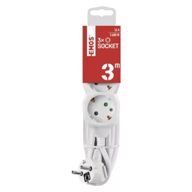 EMOS P0323R HOSSZABBÍTÓ 3ALJ. 3M 1,5MM (P0323R)
