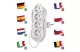 EMOS P0425R Hosszabbító 5 m / 4 aljzat / fehér / PVC / 1,5 mm2