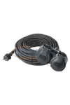 EMOS P0701 Hosszabbító 10 m / 2 aljzat / fekete / gumi / 250 V / 1,5 mm2