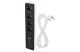 EMOS P1422SM GoSmart hosszabbító 2 m / 4 aljzat / kapcsolós / USB / fehér-fekete / PVC / 1,5 mm2