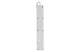 EMOS P1523CU Hosszabbító 3 m / 5 aljzat / kapcsolós / fehér / 1× USB-A + 1× USB-C  / 1,5 mm2
