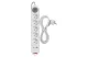 EMOS P1523PD Hosszabbító 3 m / 5 aljzat / kapcsolós / fehér / 1× USB-A + 1× USB-C  / 1,5 mm2