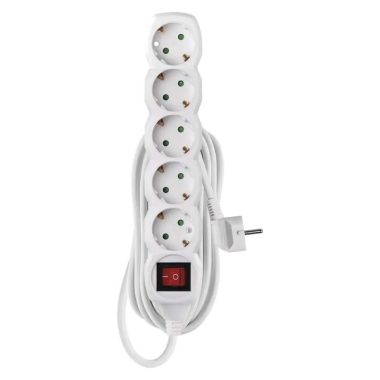 EMOS P1525R HOSSZABBÍTÓ 5ALJ. 5M 1,5MM KAPCSOLÓS SCHUKO