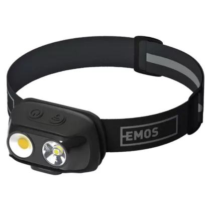   EMOS P3542 COB LED Fejlámpa tölthető P3542, 500lm, 130m, Li-pol 1200mAh