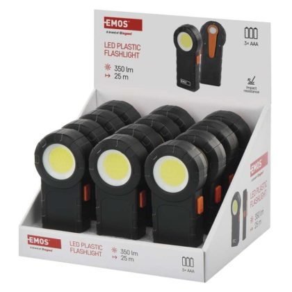 EMOS P4715 COB LED ZSEBLÁMPA, 3× AAA 12 DB
