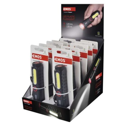 EMOS P4720  LED + COB LED ÚJRATÖLTHETŐ LÁMPA 120 lm 1 200 mAh