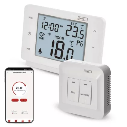 EMOS P56211 GoSmart Programozható vezeték nélküli szobatermosztát WiFi-vel P56211 EMOS P56211 GoSmart Programozható vezeték nélküli szobatermosztát WiFi-vel P56211