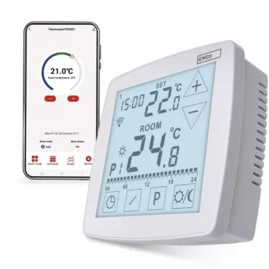 Emos P56S01 GoSmart Programozható vezetékes szobatermosztát WiFi-vel