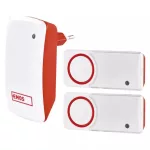   EMOS P5750.2T Vezeték nélküli csengő, elemek nélkül P5750.2T, 2 gombbal