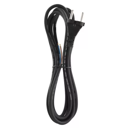 EMOS S03030 SZERELHETŐ VEZETÉK FLEXO GUMI 2×1MM FEKETE 3M