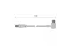 EMOS S30110 Antenna koax kábel 90° 1,25m