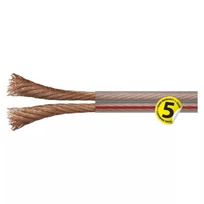 EMOS S8324 HANGSZÓRÓ VEZETÉK 2×2,50 ÁTLÁTSZÓ OFC