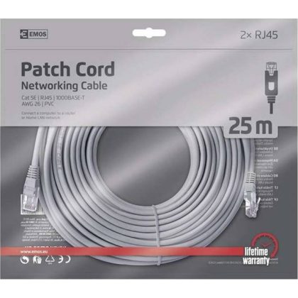 EMOS S9130 UTP PATCH KÁBEL CAT5E PVC 25M (S9130)