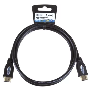 EMOS SL0101 HDMI+ETHERNET CSATLAKOZÓ KÁBEL 1,5M ECO EMOS SL0101 HDMI+ETHERNET CSATLAKOZÓ KÁBEL 1,5M ECO