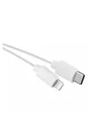 EMOS SM7015W Töltő- és adatkábel USB-C 2.0 / Lightning MFi, 1 m, fehér