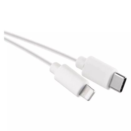   EMOS SM7015W Töltő- és adatkábel USB-C 2.0 / Lightning MFi, 1 m, fehér