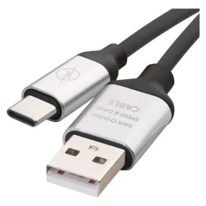   EMOS SM7025BL Töltő- és adatkábel USB-A 2.0 / USB-C 2.0, 1 m, fekete