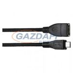   EMOS SM7053 USB kábel 2.0 A dugalj - mikro B dugó OTG 15cm fekete