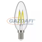   EMOS Z74203 LED filament gyertya fényforrás 6W E14 2700K 806lm 230V A++