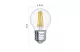 EMOS ZF1140 LED filament fényforrás kisgömb  6W(60W) 810lm E27 WW