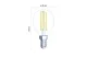 EMOS ZF1240 LED filament fényforrás kisgömb  6W(60W) 810lm E14 WW