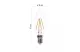 EMOS ZF3220 LED filament fényforrás gyertya 3,4W(40W) 470lm E14 WW