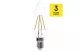 EMOS ZF3220 LED filament fényforrás gyertya 3,4W(40W) 470lm E14 WW