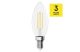 Emos ZF3D02 LED izzó Filament gyertya / E14 / 1,8 W (25 W) / 250 lm / Meleg fehér