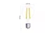 EMOS ZF5141 LED filament fényforrás A60 5,9W(60W) 806lm E27 NW EMOS ZF5141 LED filament fényforrás A60 5,9W(60W) 806lm E27 NW