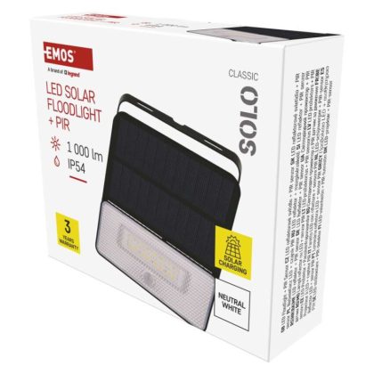 EMOS ZG121S LED SOLAR REFLEKTOR SOLO 1000LM IP54 NW