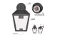 Emos ZGB020P LED kerti fali lámpa, 19,8 x 15 x 27,8 cm, 1 x E27, 15 W