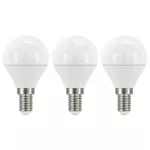   EMOS ZQ1221.3 LED fényforrás classic kisgömb 6W E14 470lm 4000K 230V A+ 3db