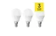 EMOS ZQ1E21.3 LED fényforrás CLS MINI GLOBE 4,2W(40W) 470lm E14 WW 3PC