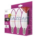 EMOS ZQ3221-3 LED CLS CANDLE 6W E14 NW 3PC
