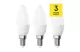 EMOS ZQ3E21.3 LED fényforrás CLS CANDLE 4,2W(40W) 470lm E14 WW 3PC